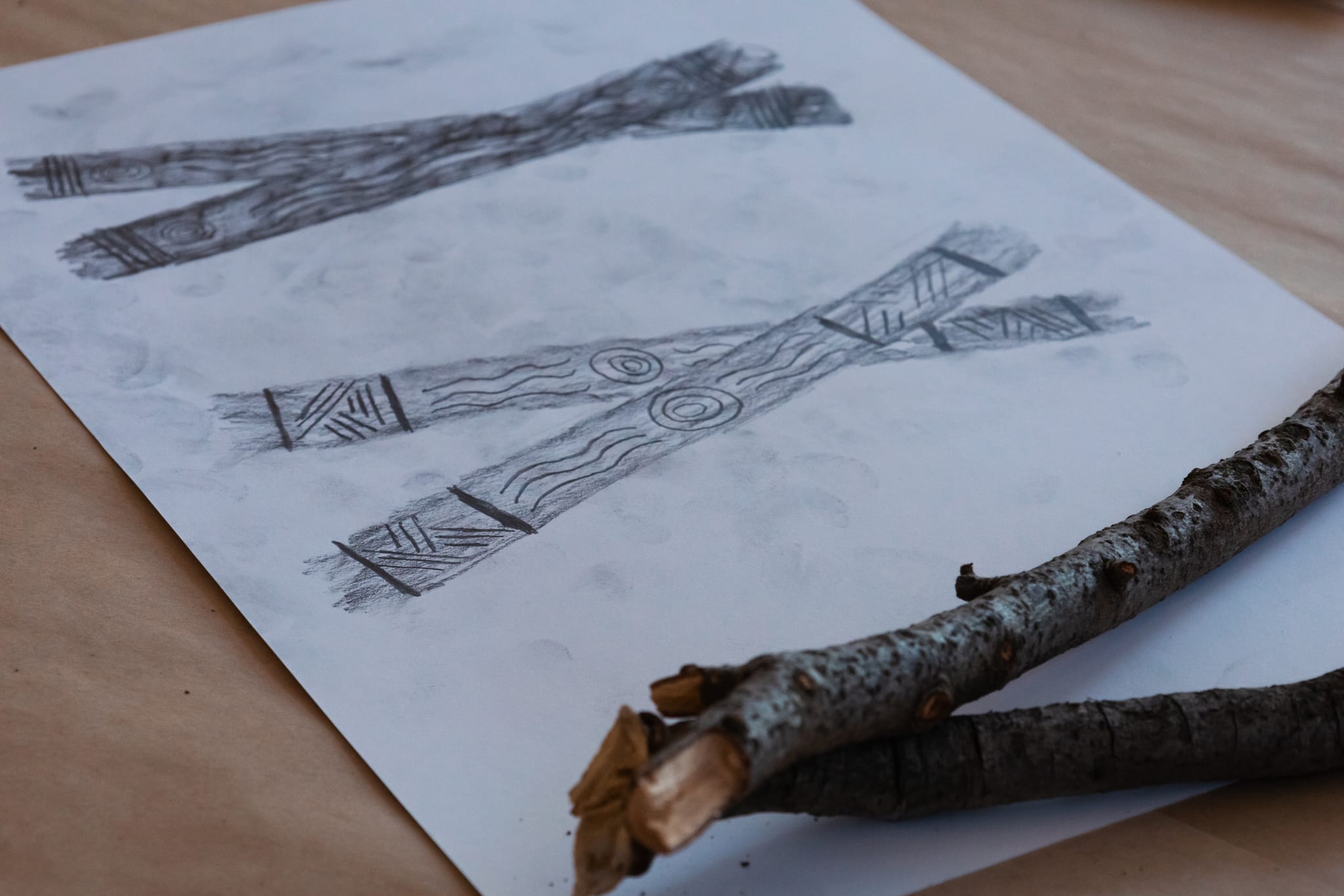 Artist sketch during one of the Ngamawari artwork development workshops
