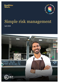Cover of the Simple risk management PDF document