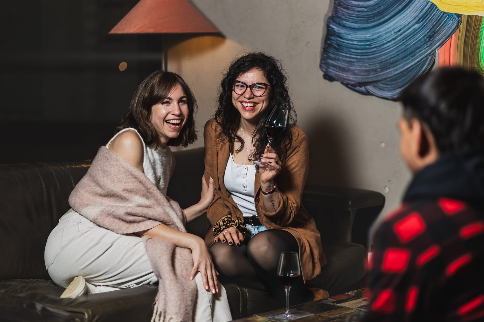 Adults at Monster enjoying business offers