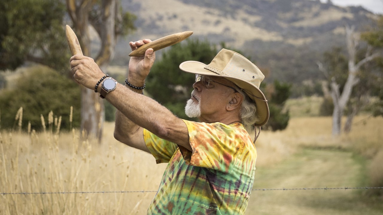 Ngunawal custodian Wally Bell standing on country