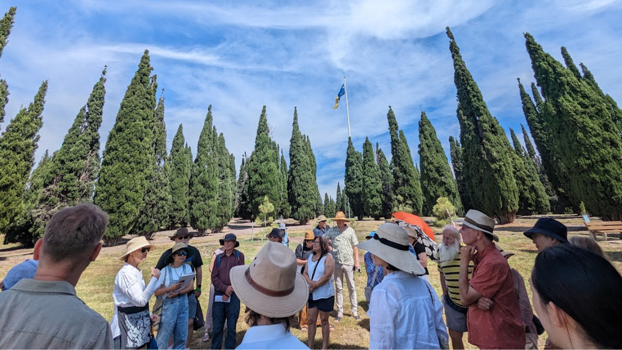 Attendees gather for the guided tours run on City Hill as part of the 'Discover City Hill Day' event on 13 March 2024