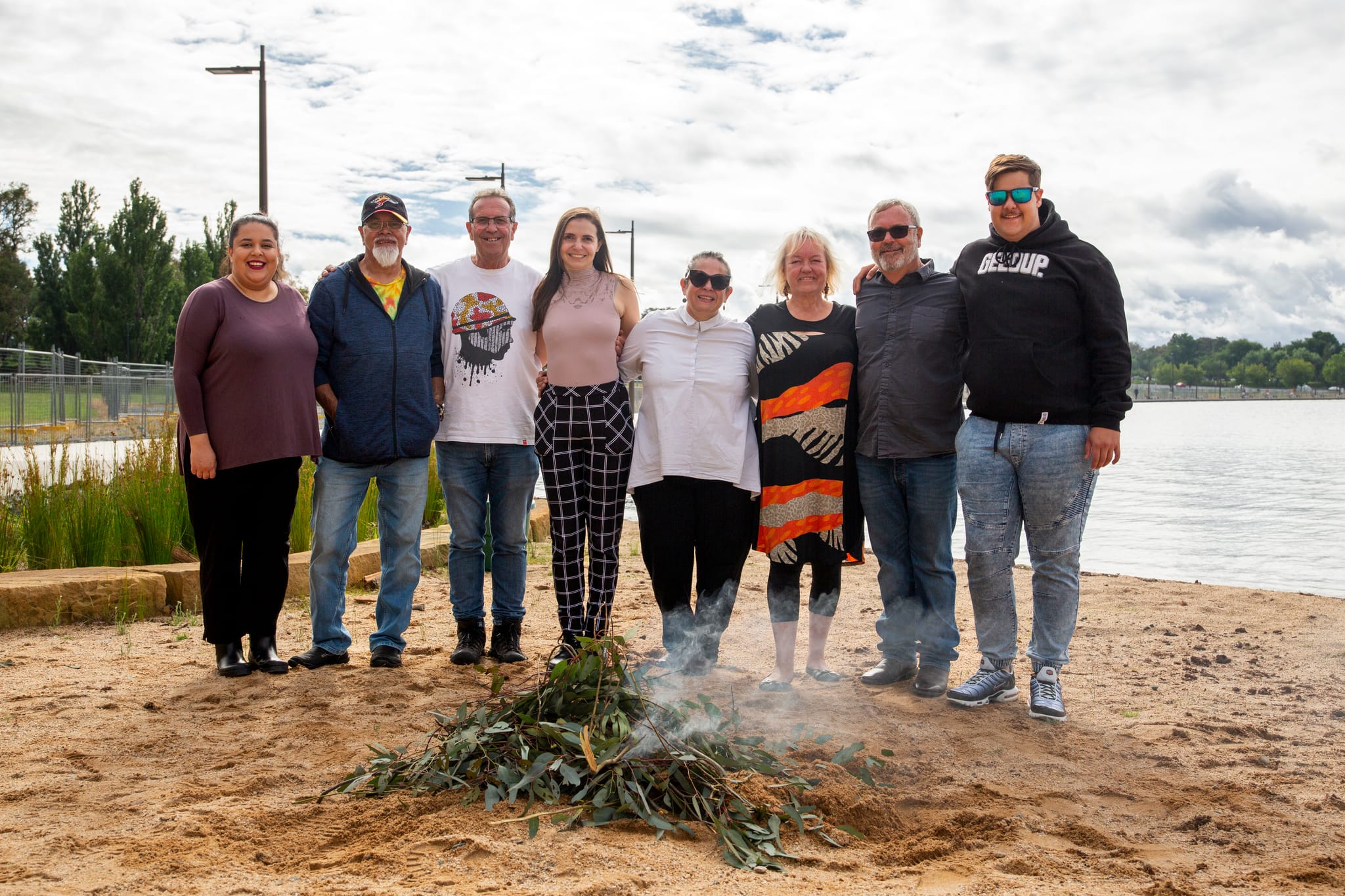 Ngunnawal community members at the ceremony
