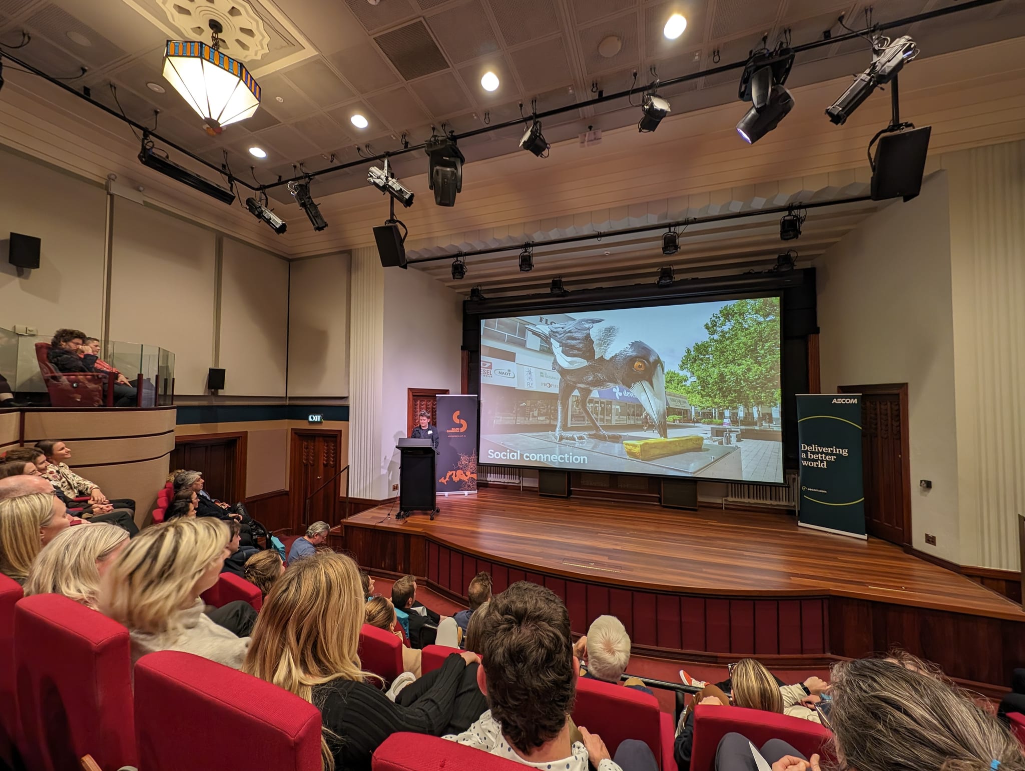 Lucy Wilson presenting at Salon Canberra in May 2024