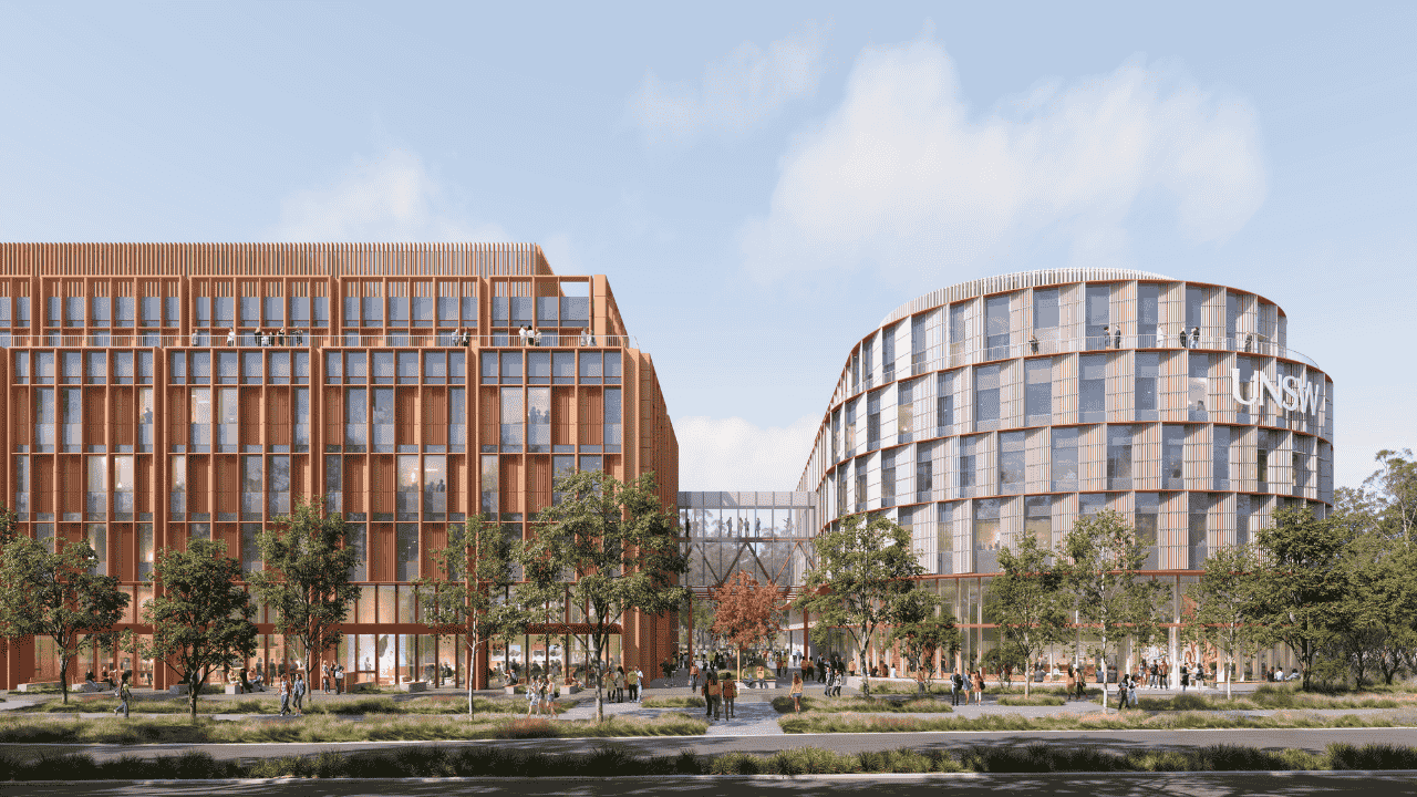 An artist's impression of UNSW Canberra City.