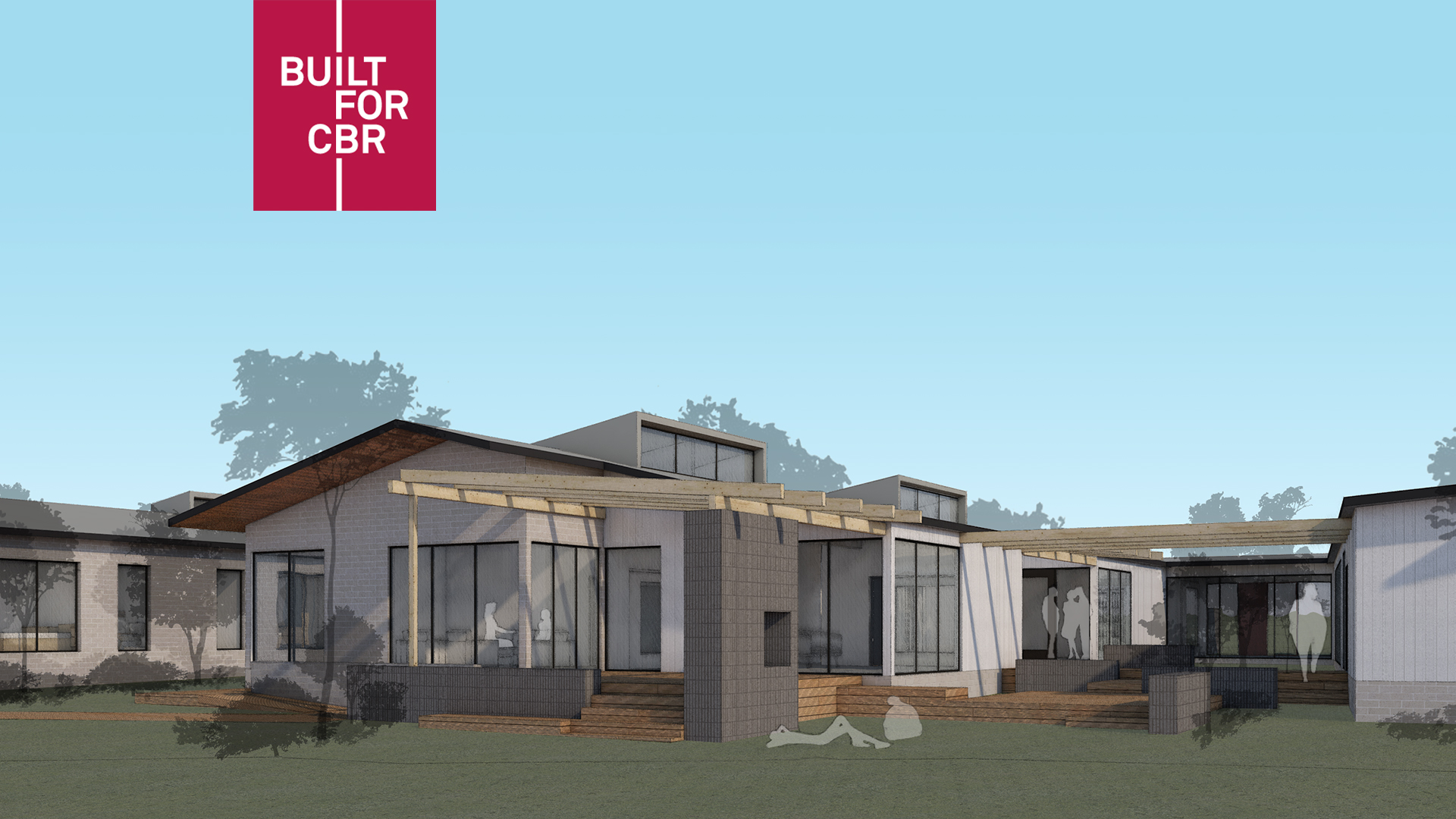 An artist's impression of the exterior of the new eating disorder facility.