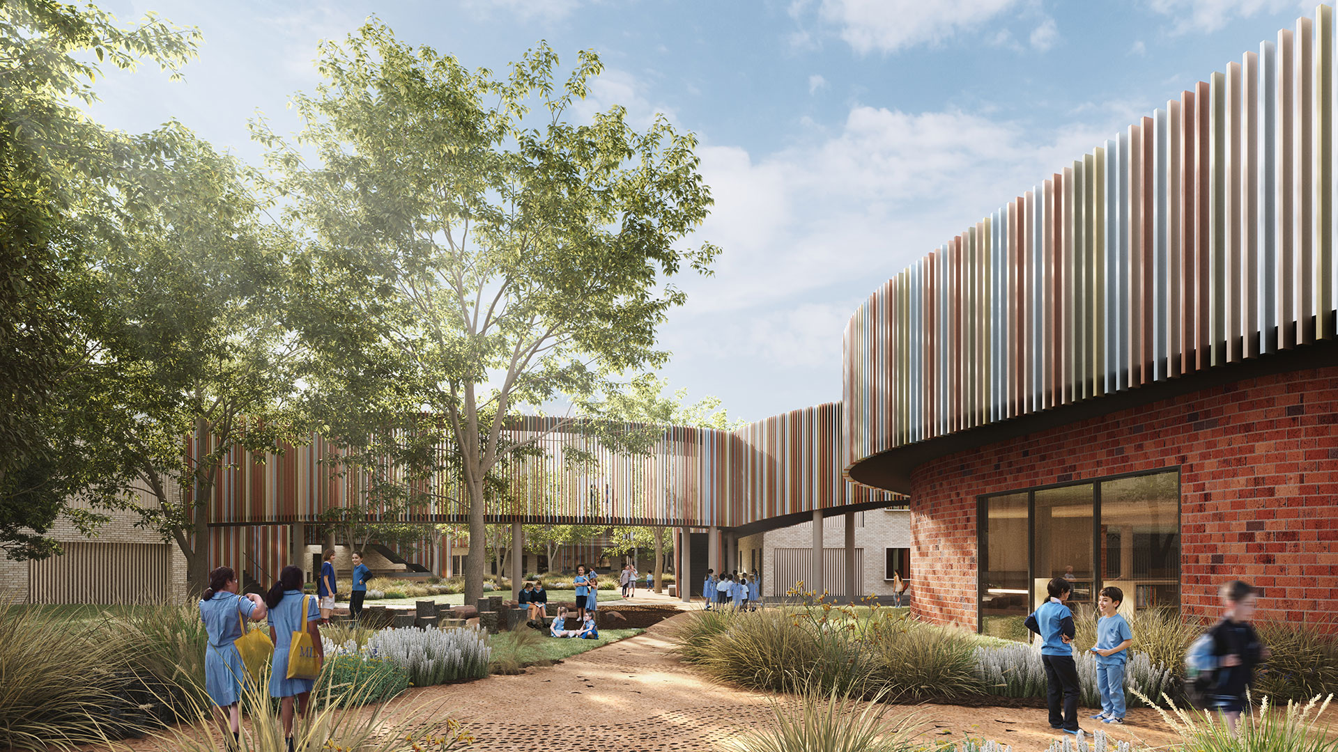 An artist's impression of how Garran Primary School will look once it is modernised.