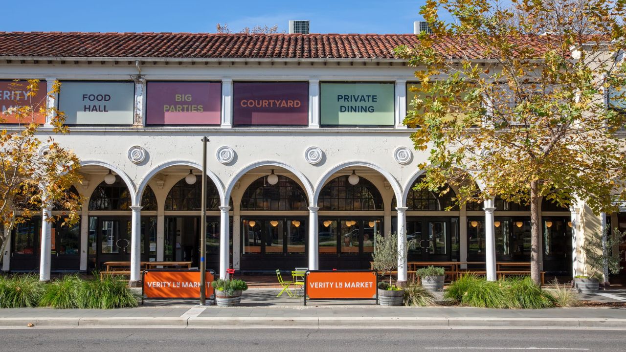 Facade of the Sydney Building outside the Verity Lane venue.