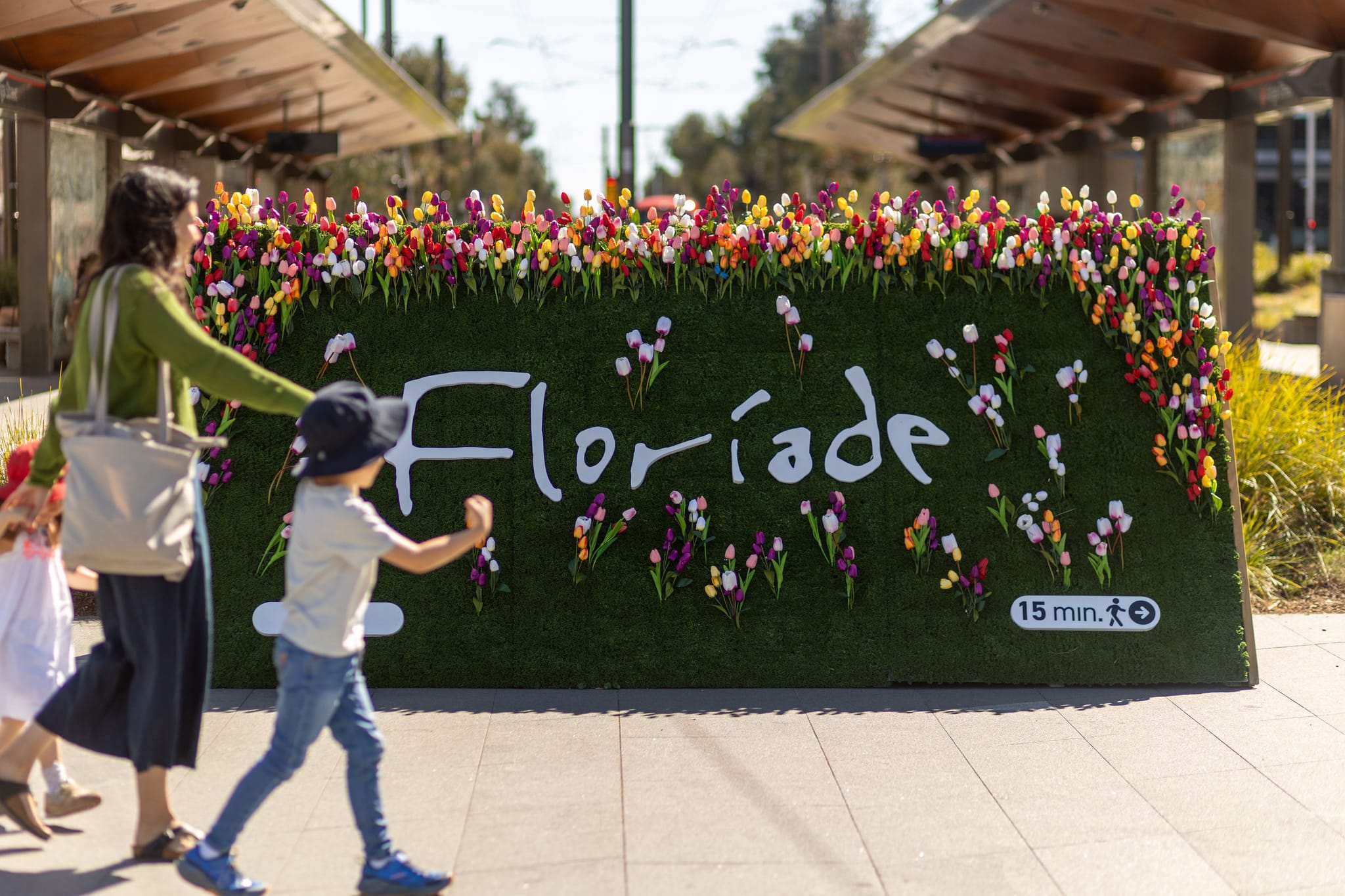 Floriade Walking Trail Flower Wall