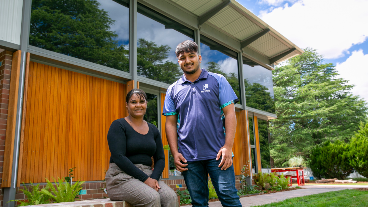 Staff members at Northside Community Service stand outside the new community centre