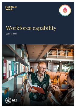 Cover of the Workforce capability worksheet PDF