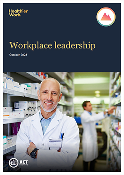 Cover of the Workplace leadership worksheet PDF document